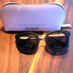 Quay Black & Gold Sunglasses